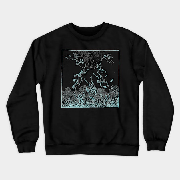 Burn the Rich Crewneck Sweatshirt by midnighteulogy